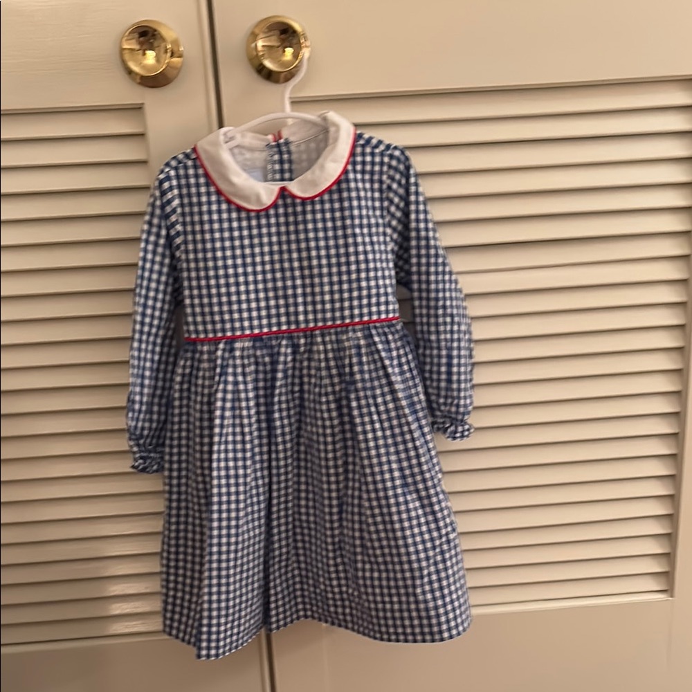 bella bliss Blue and White Gingham Dress